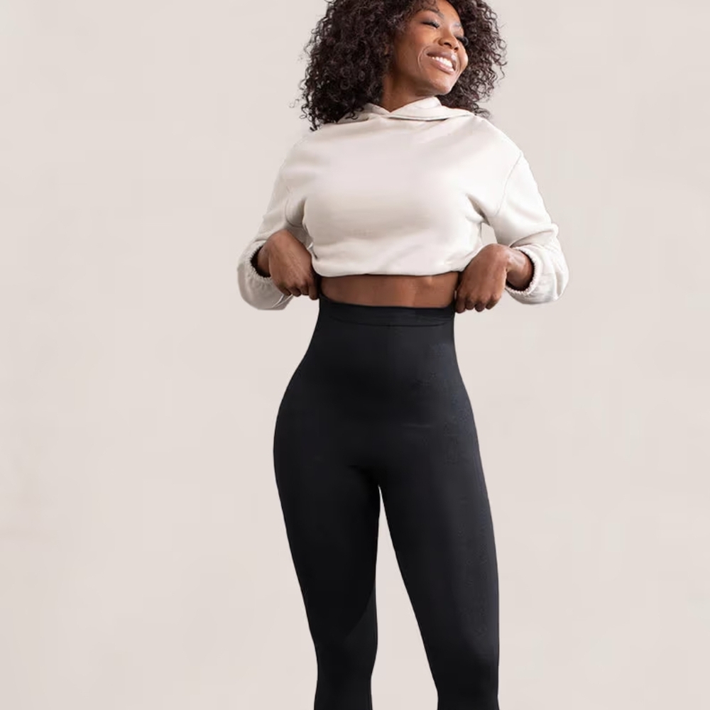 NWT Shapermint Black High Waisted Shaping Leggings XXL
